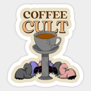 Funny Coffee Lover Coffee Addict Coffee Cult Sticker